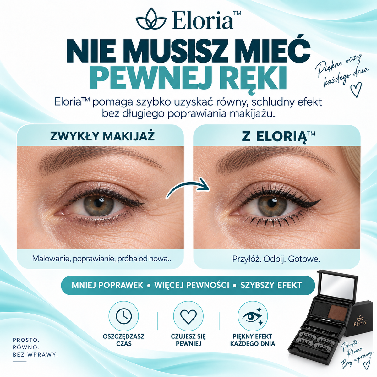 Eloria™ – zestaw do szybkiego makijażu oczu